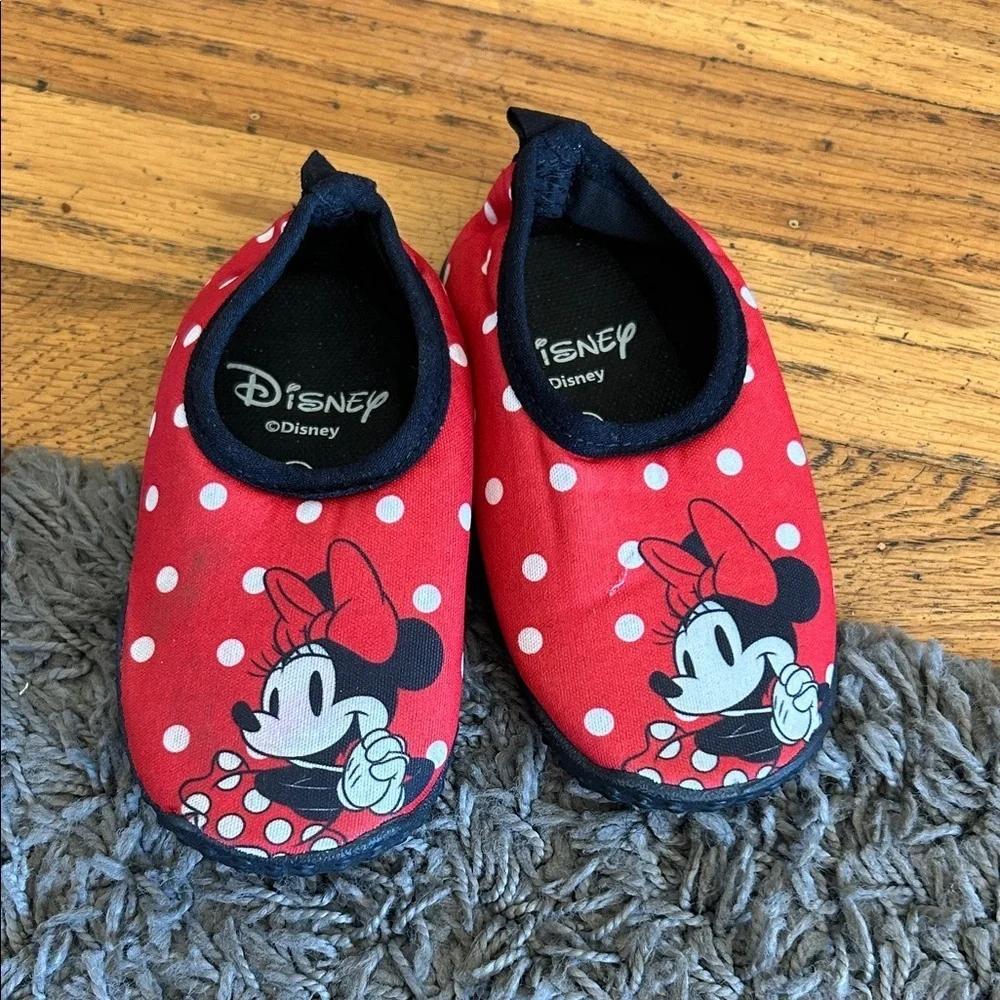 Disney Minnie Mouse Red Polka Dot Slippers Water Shoes